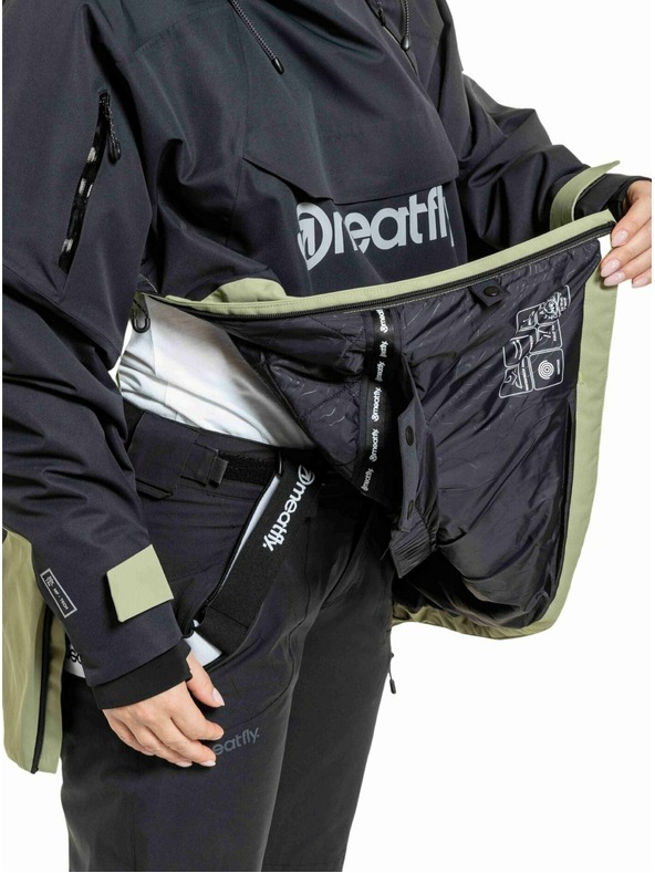 Meatfly Meatfly uniseks SNB & SKI jakna Maddie Black / Olive Light