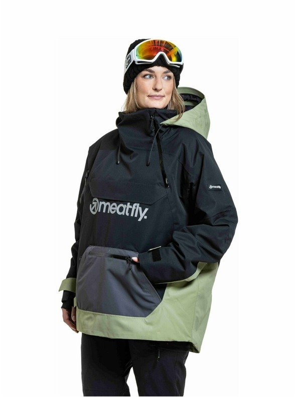 Meatfly Meatfly uniseks SNB & SKI jakna Maddie Black / Olive Light