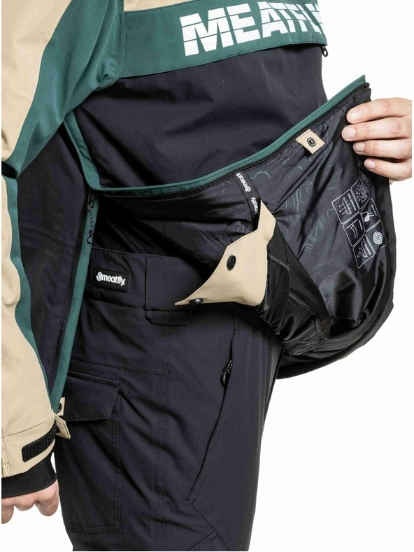 Meatfly Meatfly moška SNB & SKI jakna Zenith Black / Safari