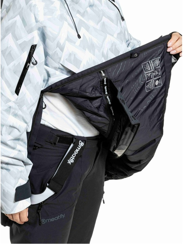 Meatfly Meatfly uniseks SNB & SKI jakna Maddie White Camo / Black