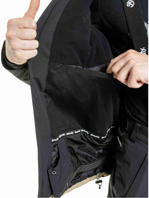 Meatfly Meatfly moška SNB & SKI jakna Manifold Black / Safari