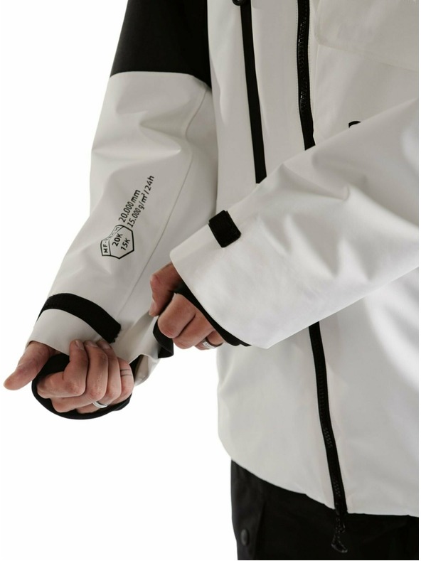 Meatfly Meatfly moška SNB & SKI jakna Blake Clouds White