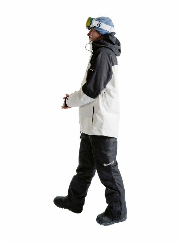 Meatfly Meatfly moška SNB & SKI jakna Blake Clouds White