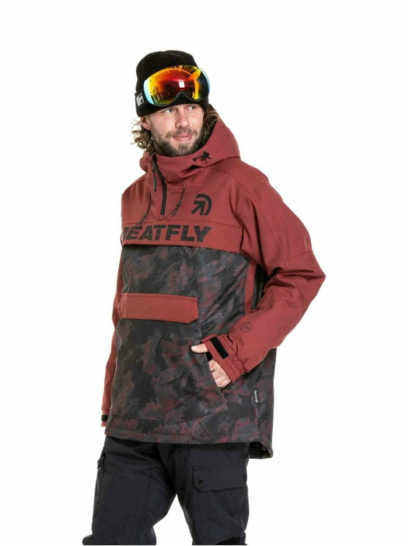 Meatfly Meatfly moška SNB & SKI jakna Zenith Wine Mossy