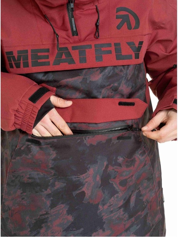 Meatfly Meatfly moška SNB & SKI jakna Zenith Wine Mossy
