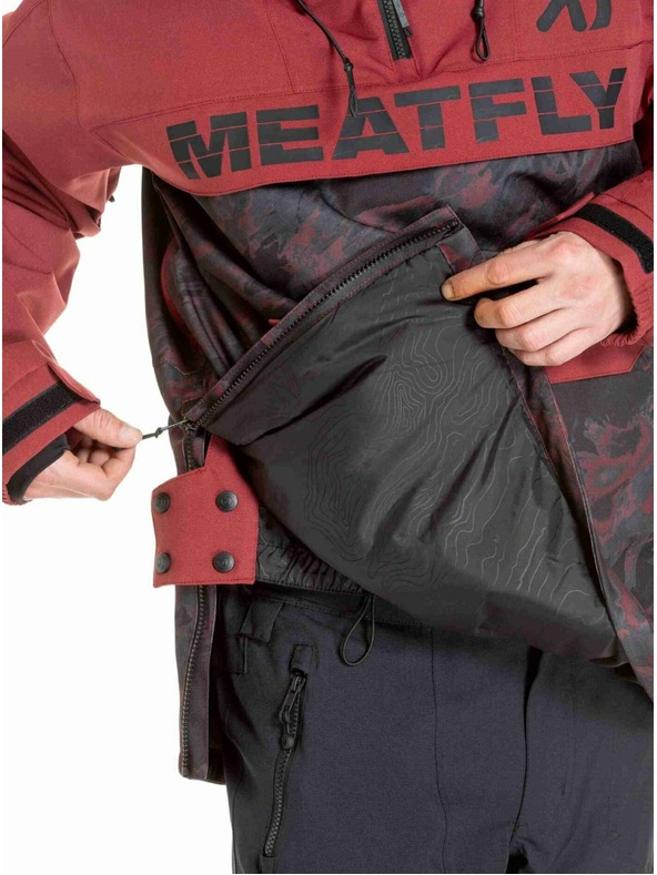 Meatfly Meatfly moška SNB & SKI jakna Zenith Wine Mossy