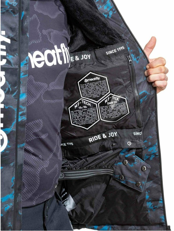 Meatfly Meatfly moška SNB & SKI jakna Manifold Blue Mossy