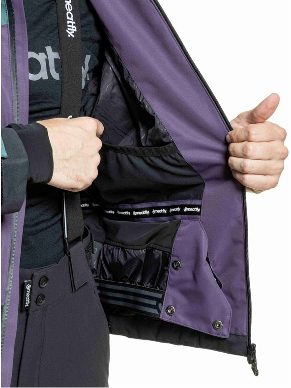Meatfly Meatfly moška SNB & SKI jakna Shader Botanical Purple