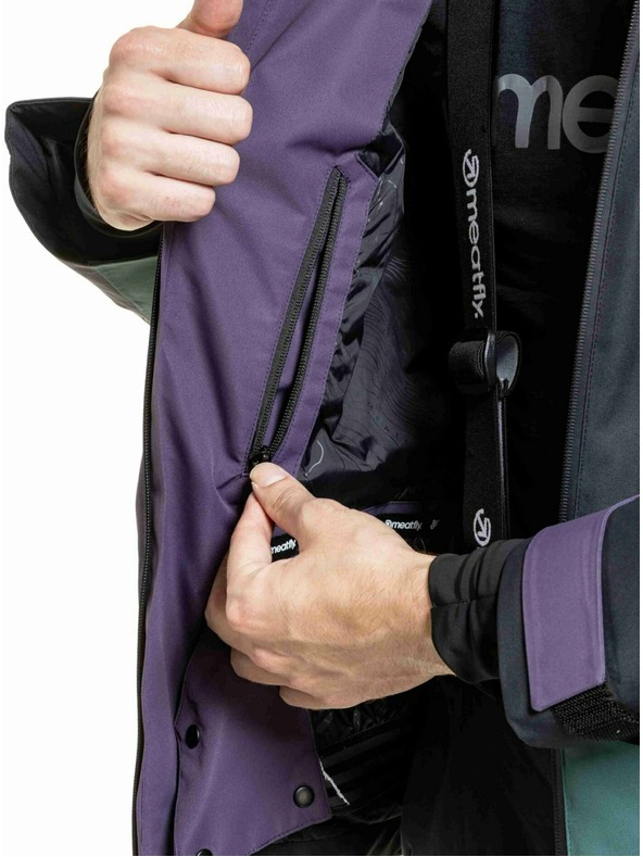 Meatfly Meatfly moška SNB & SKI jakna Shader Botanical Purple