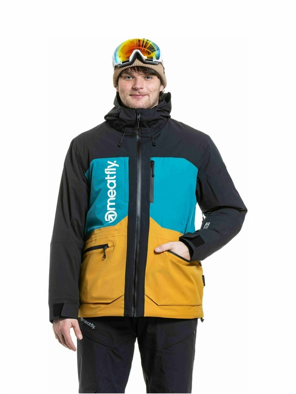 Meatfly Meatfly moška SNB & SKI jakna Manifold Black / Chai Tea