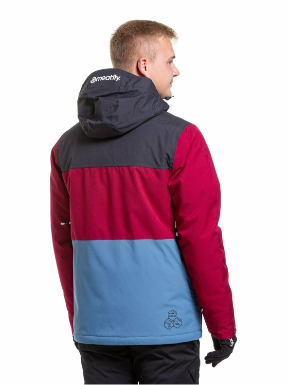 Meatfly Meatfly moška SNB & SKI jakna Manifold Beet Red/Slate Blue