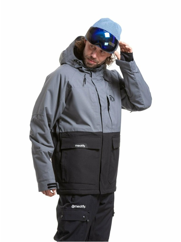 Meatfly Meatfly moška SNB & SKI jakna Vertigo Dark Grey / Black
