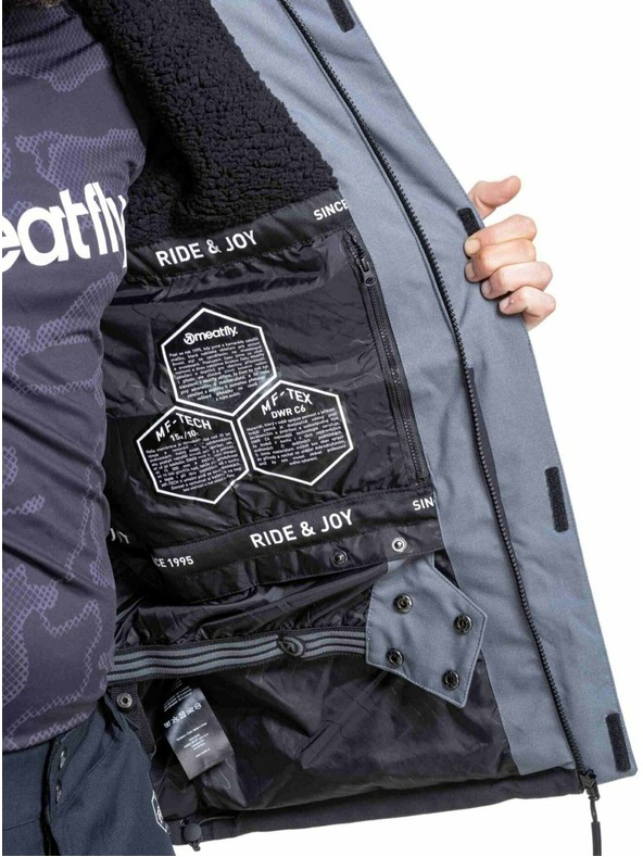 Meatfly Meatfly moška SNB & SKI jakna Vertigo Dark Grey / Black