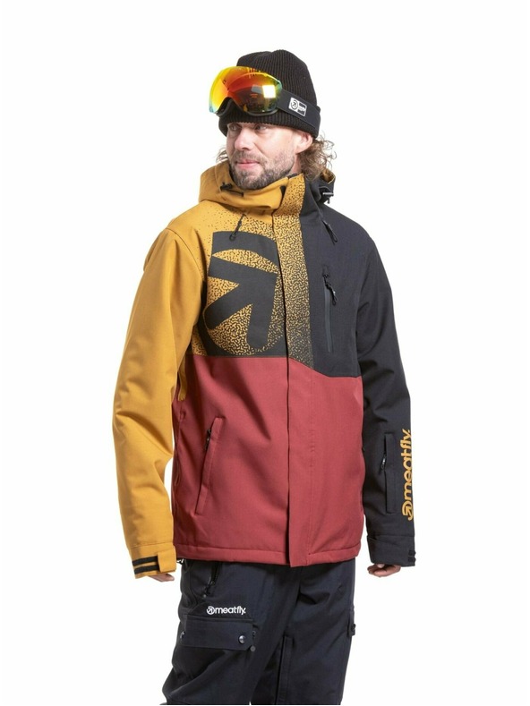 Meatfly Meatfly moška SNB & SKI jakna Shader Wood / Merlot