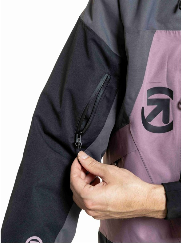 Meatfly Meatfly moška SNB & SKI jakna Shader Gray Dark / Orchid