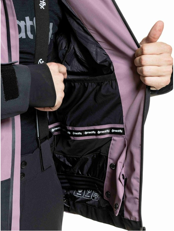Meatfly Meatfly moška SNB & SKI jakna Shader Gray Dark / Orchid