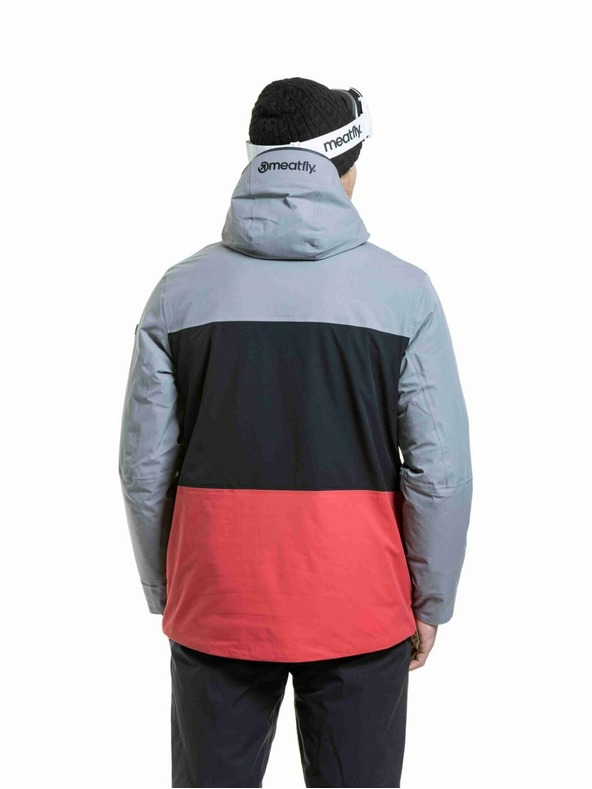 Meatfly Meatfly moška SNB & SKI jakna Manifold Silver / Red