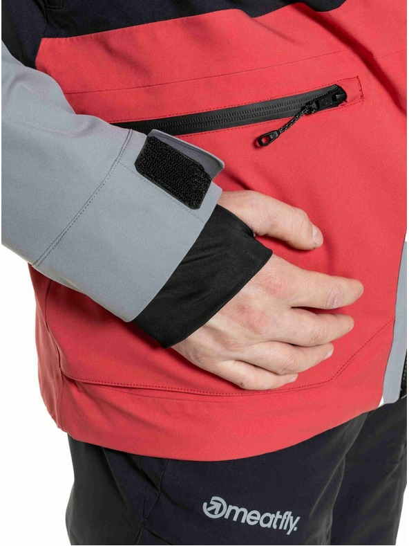 Meatfly Meatfly moška SNB & SKI jakna Manifold Silver / Red