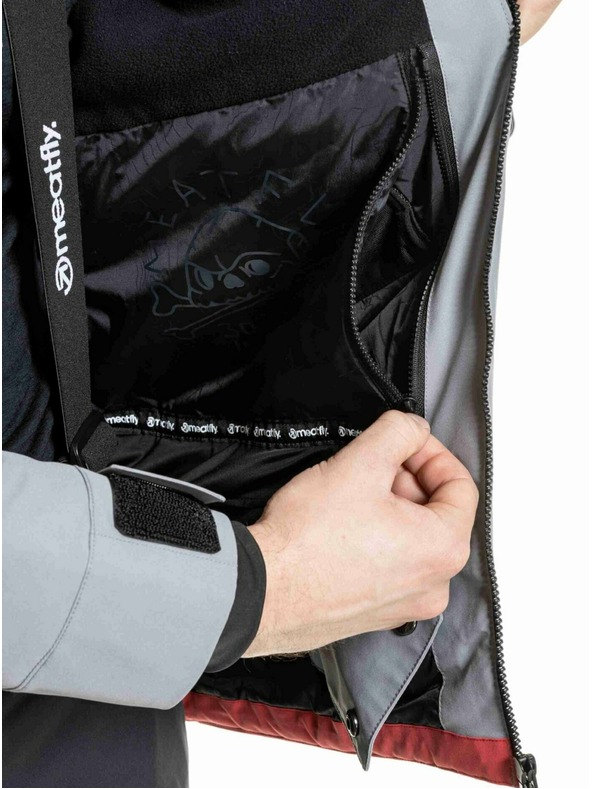 Meatfly Meatfly moška SNB & SKI jakna Manifold Silver / Red