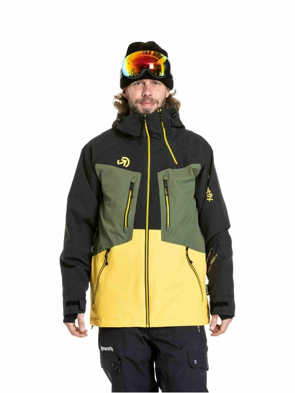 Meatfly Meatfly moška SNB & SKI jakna Cronos Black / Solar Power