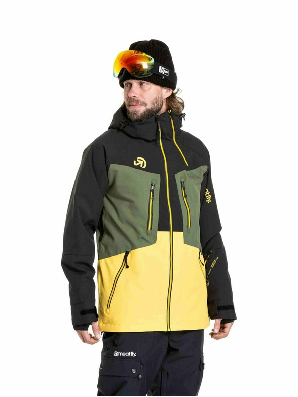 Meatfly Meatfly moška SNB & SKI jakna Cronos Black / Solar Power