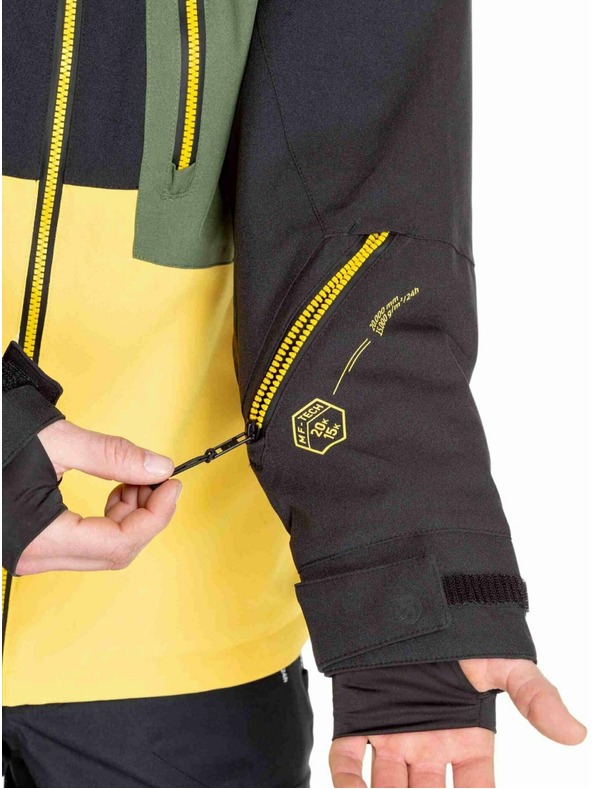 Meatfly Meatfly moška SNB & SKI jakna Cronos Black / Solar Power