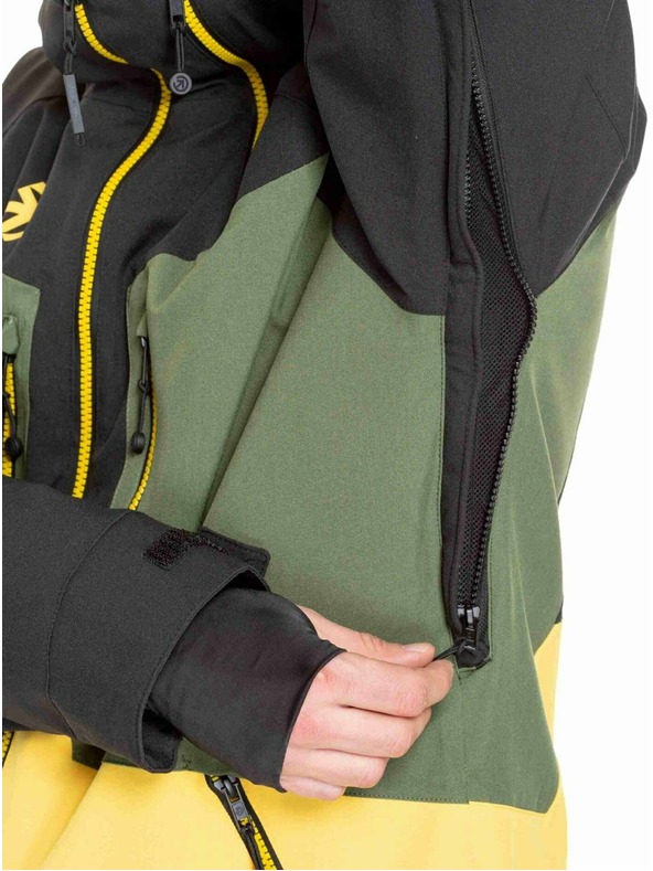 Meatfly Meatfly moška SNB & SKI jakna Cronos Black / Solar Power