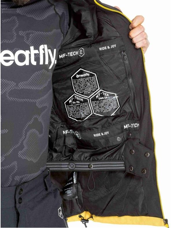 Meatfly Meatfly moška SNB & SKI jakna Cronos Black / Solar Power