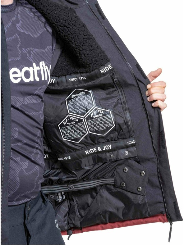 Meatfly Meatfly moška SNB & SKI jakna Vertigo Merlot / Black