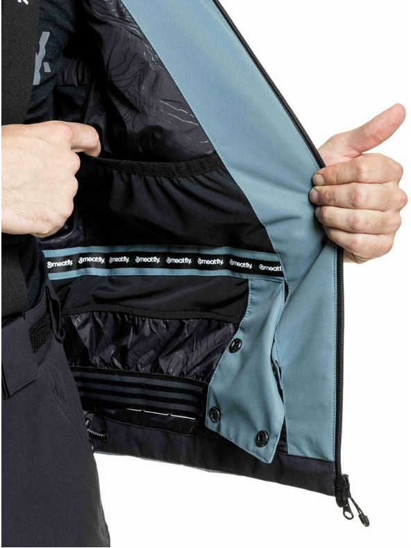 Meatfly Meatfly moška SNB & SKI jakna Shader Blue Sea / Silver