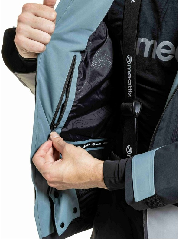 Meatfly Meatfly moška SNB & SKI jakna Shader Blue Sea / Silver