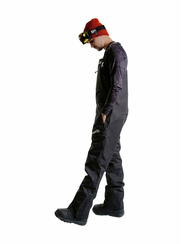 Meatfly Meatfly unisex SNB & SKI hlače s trakovi Kenny Black