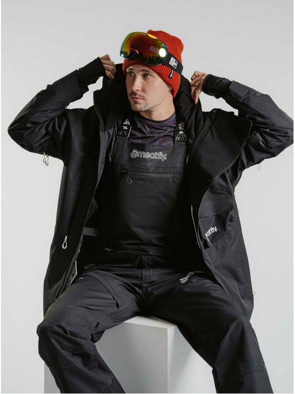 Meatfly Meatfly unisex SNB & SKI hlače s trakovi Kenny Black