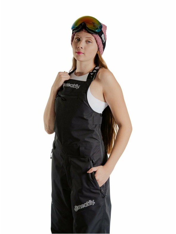 Meatfly Meatfly unisex SNB & SKI hlače s trakovi Kenny Black