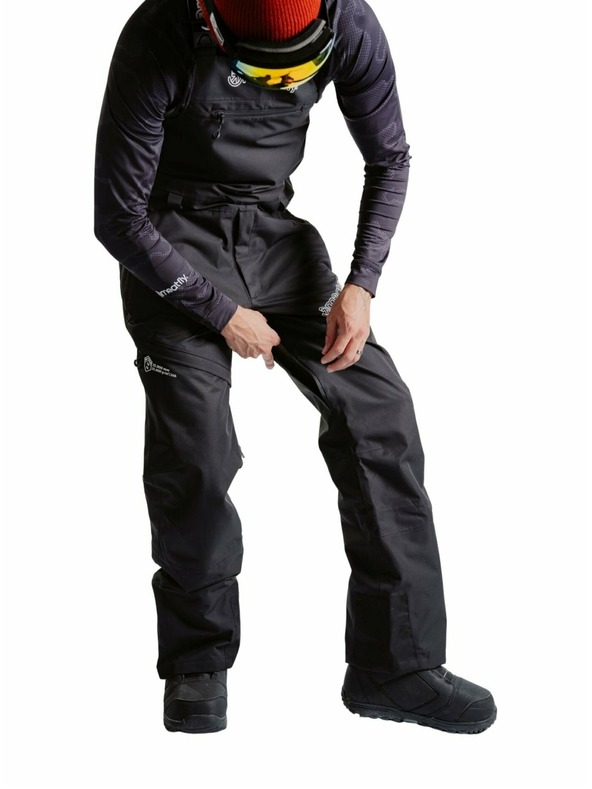 Meatfly Meatfly unisex SNB & SKI hlače s trakovi Kenny Black