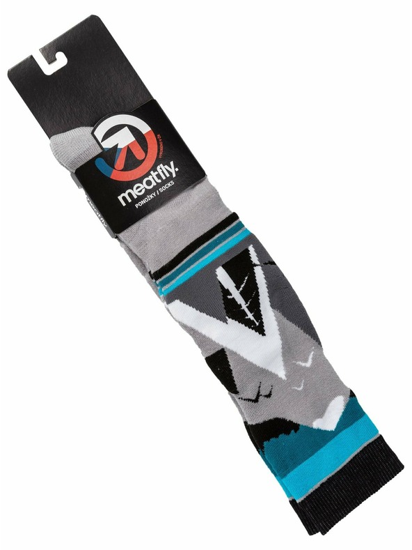 Meatfly Meatfly sNB & SKI nogavice Leeway Grey Mountains