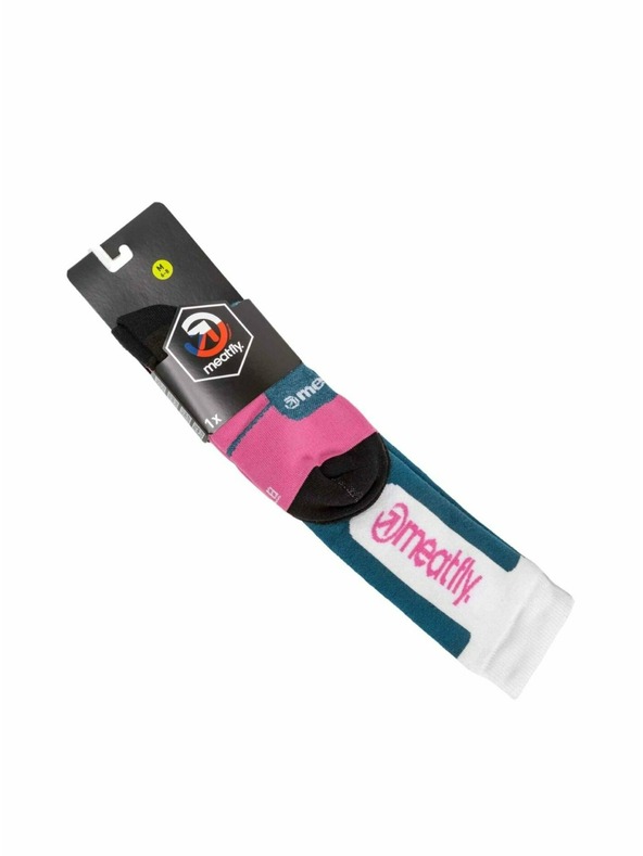 Meatfly Meatfly sNB & SKI nogavice Leeway Pink / Blue