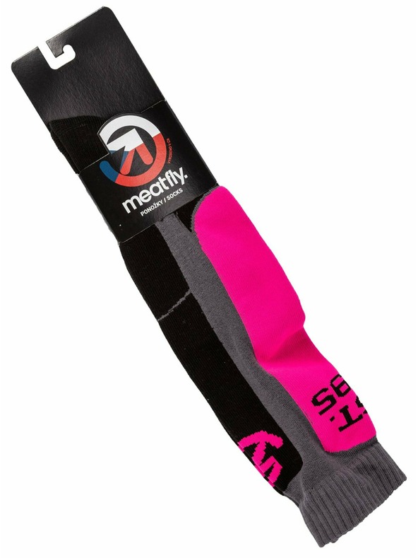 Meatfly Meatfly sNB & SKI nogavice Leeway Pink/Grey
