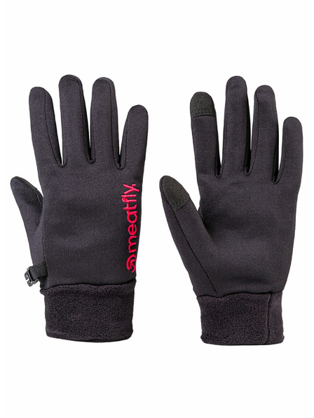 Meatfly Meatfly ženski rokavički Ladies Powerstretch Black Pink