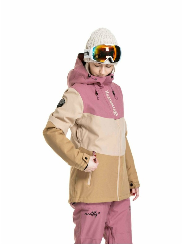 Meatfly Meatfly ženski SNB & SKI jakna Kirsten Latte / Dusty Rose