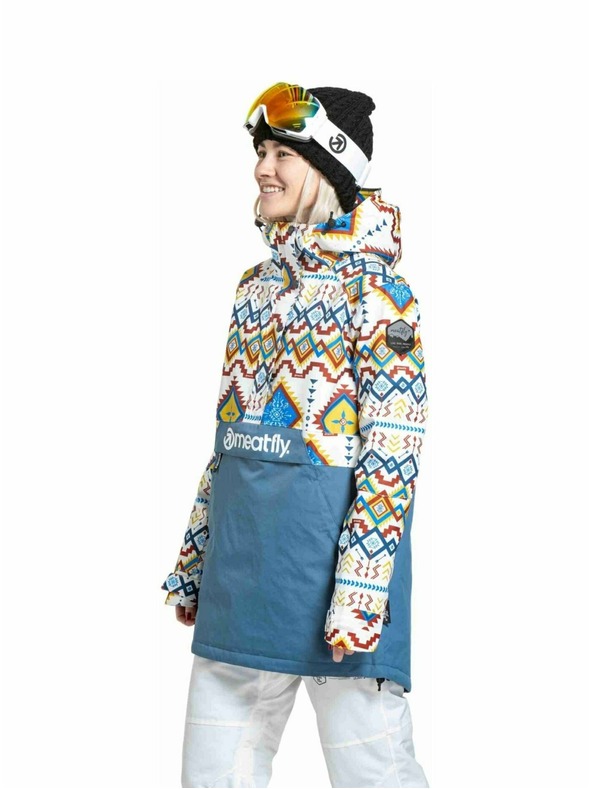Meatfly Meatfly ženski SNB & SKI jakna Aiko White Jones / Slate Blue