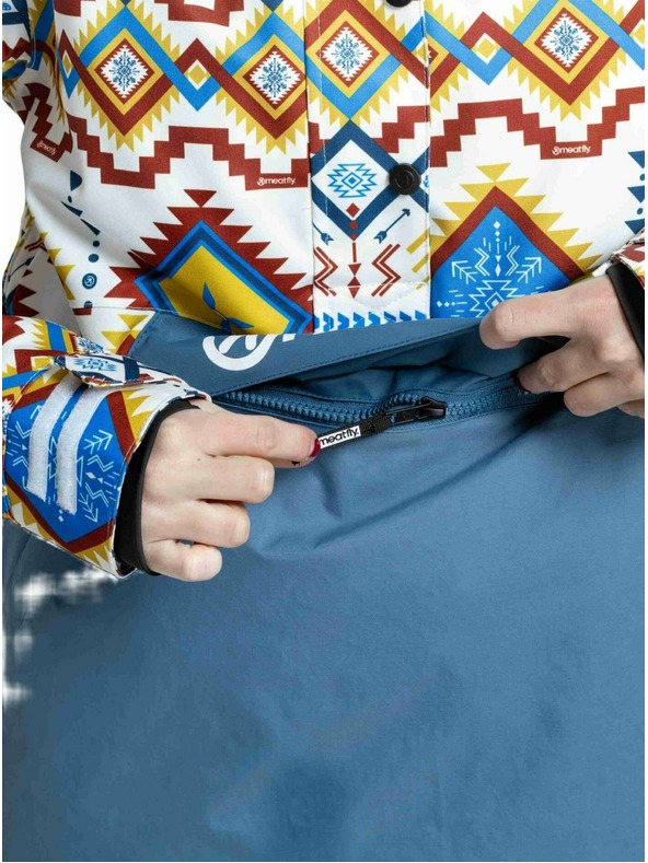 Meatfly Meatfly ženski SNB & SKI jakna Aiko White Jones / Slate Blue