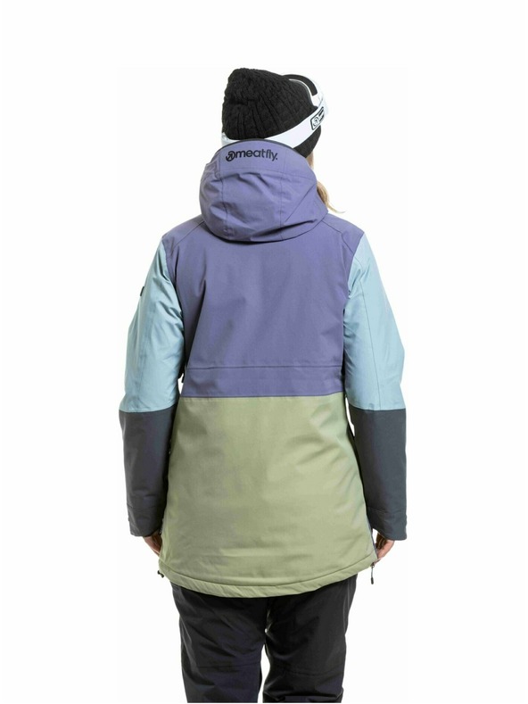 Meatfly Meatfly ženski SNB & SKI jakna Aiko Olive Light / Purple Light
