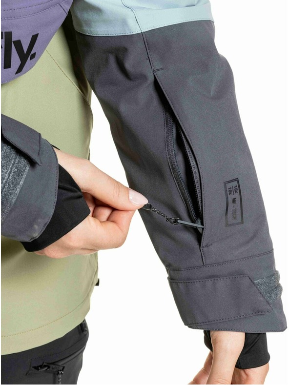 Meatfly Meatfly ženski SNB & SKI jakna Aiko Olive Light / Purple Light