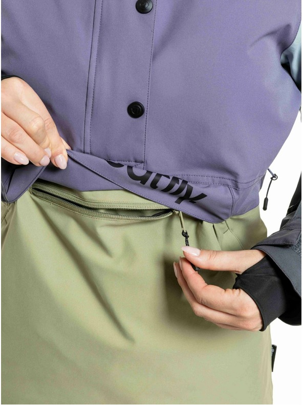 Meatfly Meatfly ženski SNB & SKI jakna Aiko Olive Light / Purple Light