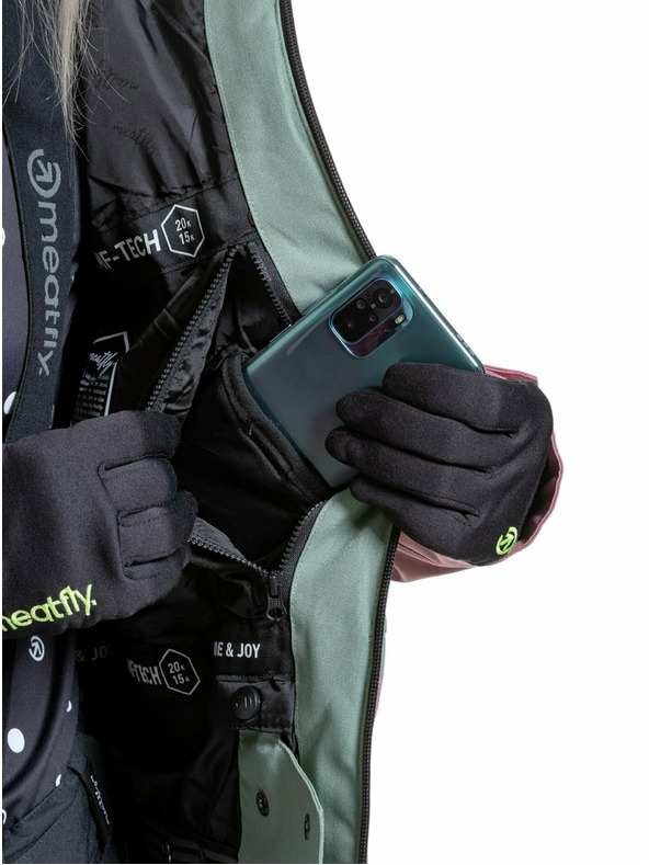 Meatfly Meatfly ženski SNB & SKI jakna Gaia Sea Spray