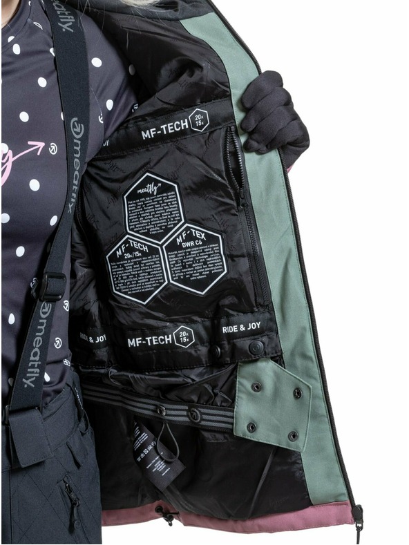 Meatfly Meatfly ženski SNB & SKI jakna Gaia Sea Spray