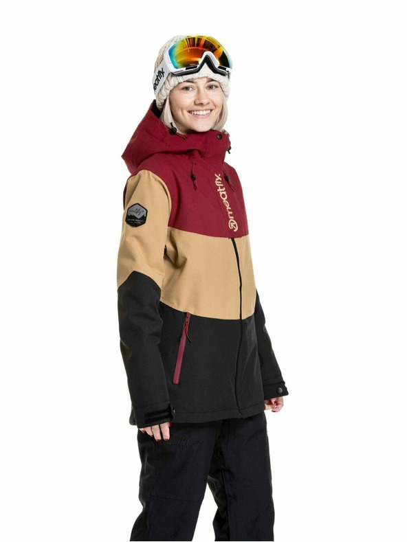 Meatfly Meatfly ženski SNB & SKI jakna Kirsten Beet Red / Black