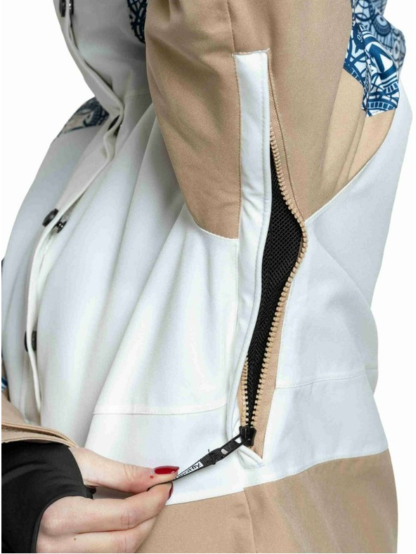 Meatfly Meatfly ženski SNB & SKI jakna Aiko Mosaic / Latte