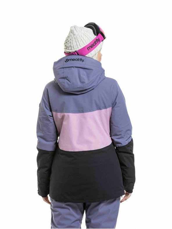 Meatfly Meatfly ženski SNB & SKI jakna Kirsten Black / Purple Light